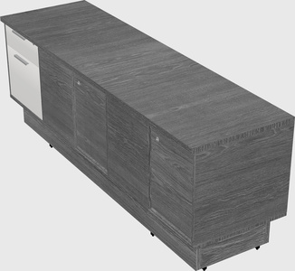 Low credenza cabinet