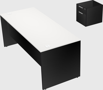 Rectangular desk