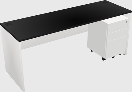 Rectangular desk