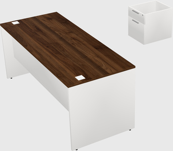 Rectangular desk
