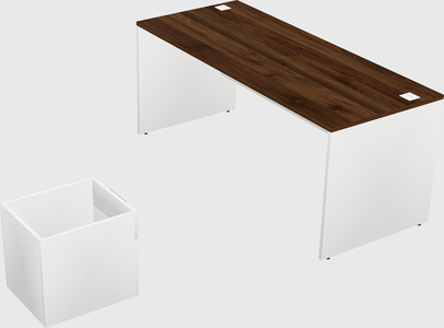Rectangular desk