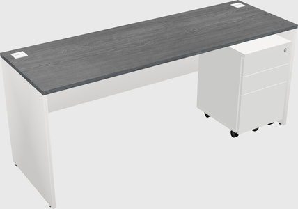 Rectangular desk
