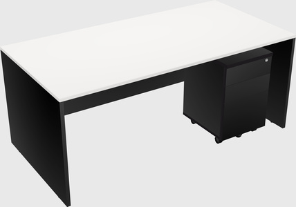Rectangular desk