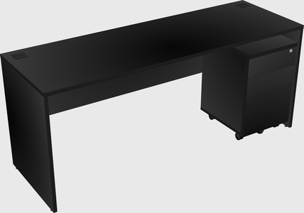 Rectangular desk