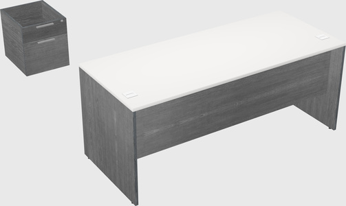 Rectangular desk