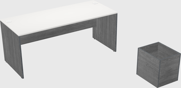 Rectangular desk
