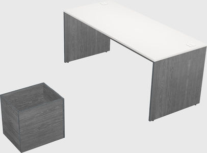 Rectangular desk