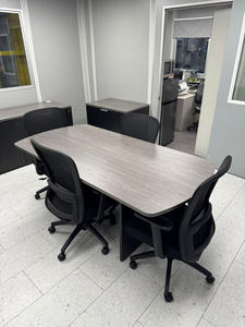 Modern oval meeting table
