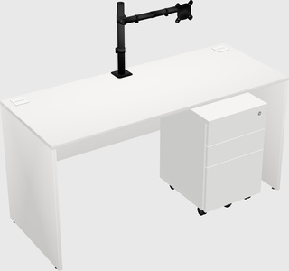Rectangular desk