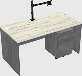 Rectangular desk