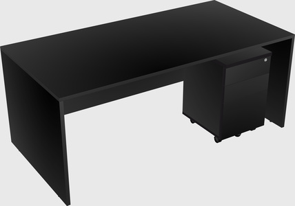 Rectangular desk