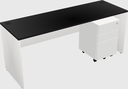 Rectangular desk