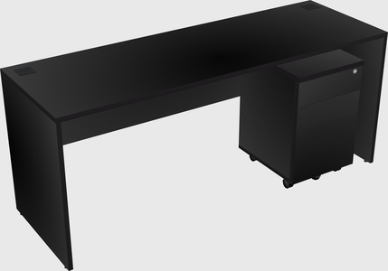 Rectangular desk