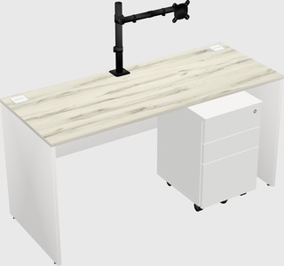 Rectangular desk
