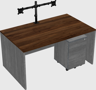Rectangular desk
