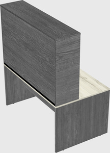 Rectangular desk