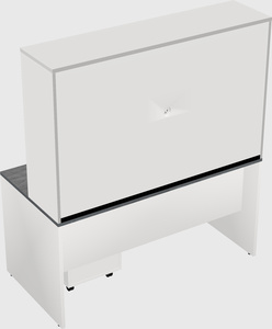 Rectangular desk