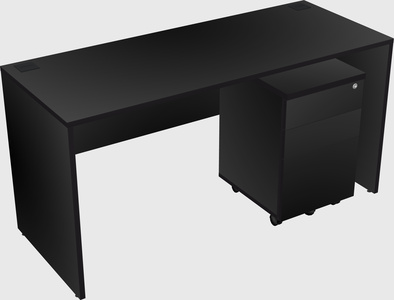 Rectangular desk