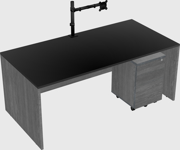 Rectangular desk