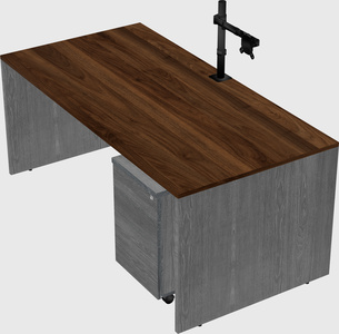 Rectangular desk