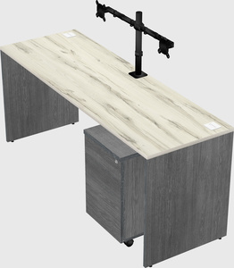 Rectangular desk