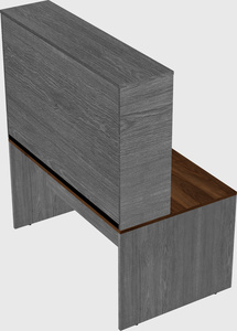 Rectangular desk