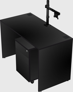 Rectangular desk