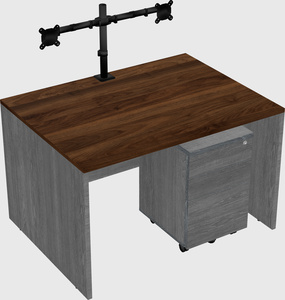 Rectangular desk