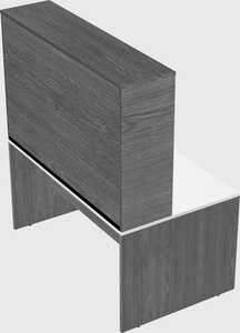 Rectangular desk