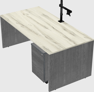 Rectangular desk