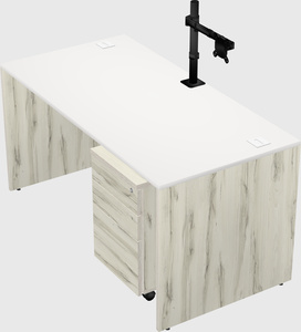 Rectangular desk