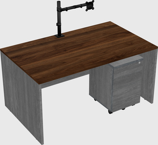 Rectangular desk