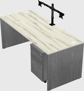 Rectangular desk
