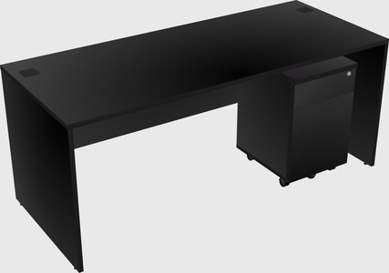 Rectangular desk