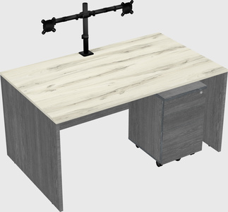 Rectangular desk