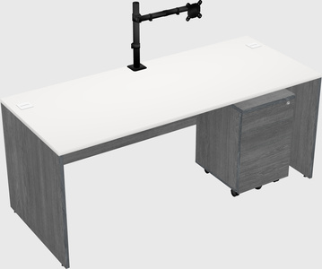 Rectangular desk