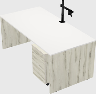 Rectangular desk