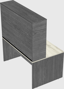 Rectangular desk