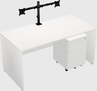 Rectangular desk