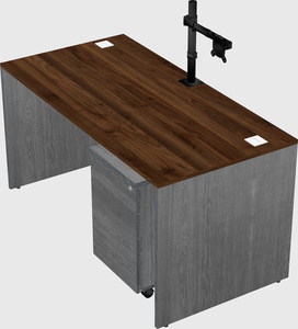 Rectangular desk