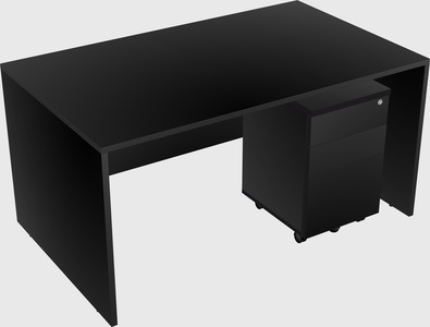 Rectangular desk
