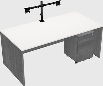 Rectangular desk