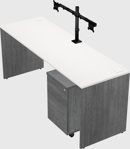Rectangular desk