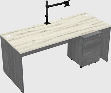 Rectangular desk