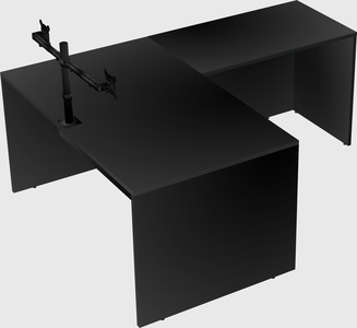 L-shaped office desk