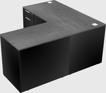 L-shaped office desk