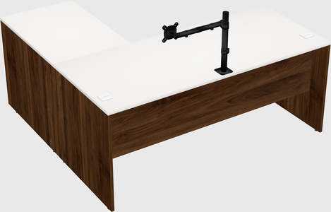 L-shaped office desk