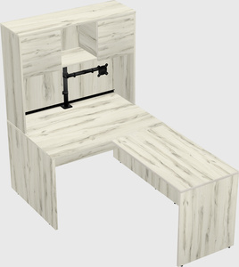 L-shaped office desk
