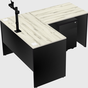 L-shaped office desk
