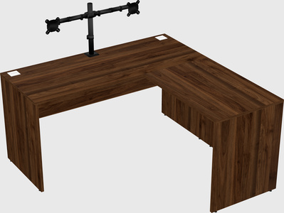 L-shaped office desk